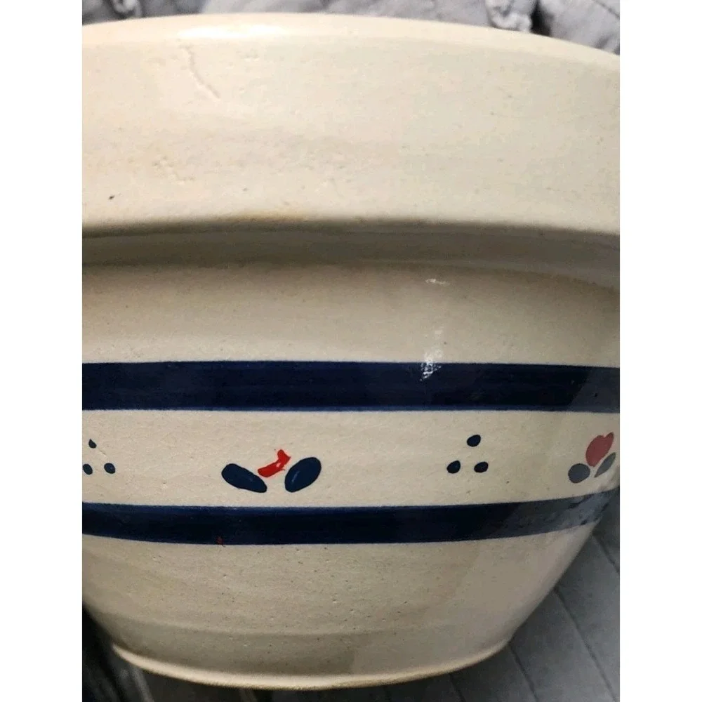 Vtg Robinson Ransbottom Pottery Ohio Bowl Home Where Heart Granny Cottage Core